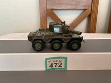 VINTAGE CRESCENT TOYS SALADIN 6 X 6 TANK. ARMOURED CAR ARMY VEHICLE (472/15a)