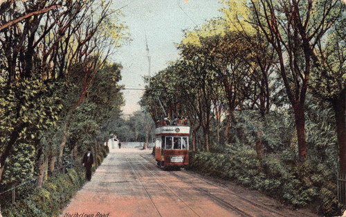 Postcard tram northdown - postcard,