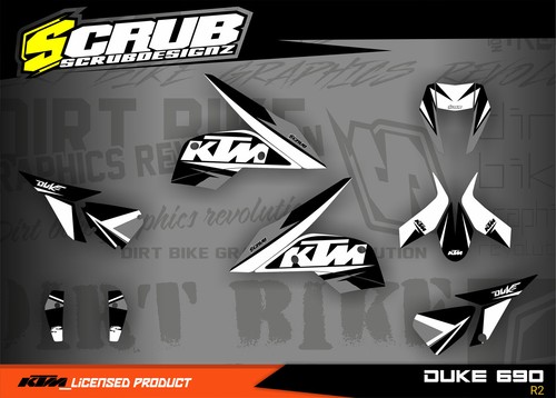 Ktm graphics duke - 690, decals