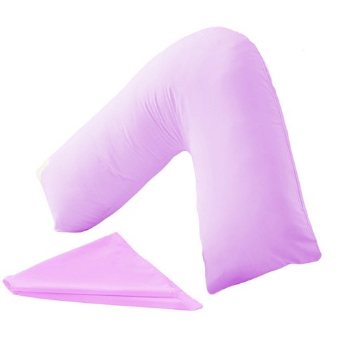 Shaped pillow case cover - v,