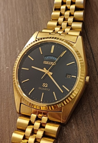 Seiko president gold tone - gold,