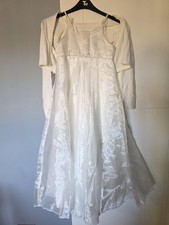 Gorgeous 2004 sequin butterfly dress with matching veil and cardigan