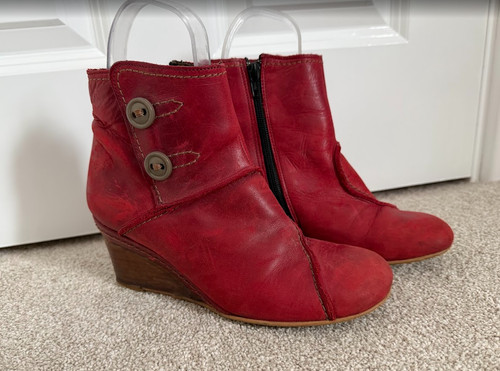 Fly london red - fly, leather