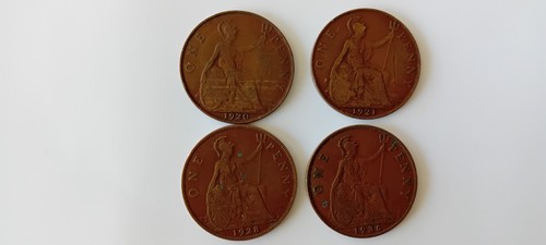 Kgv old british coins - gb,