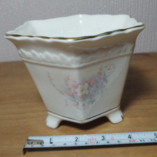 vintage Norcroft hexagonal 3 footed planter     [B20]