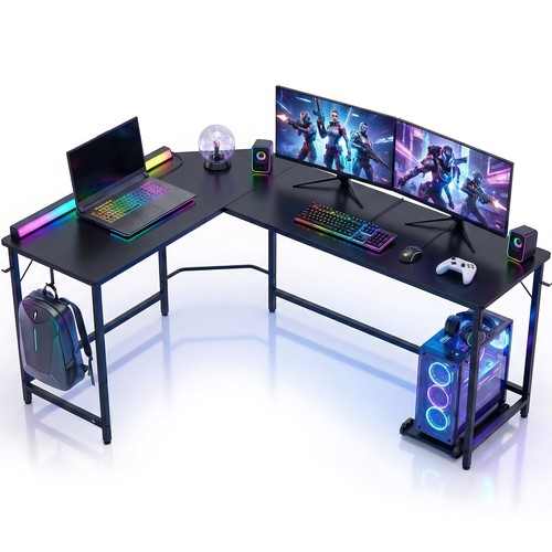 Shaped computer desk w - l-shaped, 66"