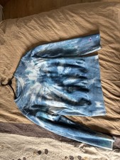 Champions Tie Dye Pullover Jumper Turquoise/light Blue Men’s Size M