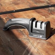 Sabatier Two Stage Manual Pull Through Kitchen Knife Sharpener Sharpening System