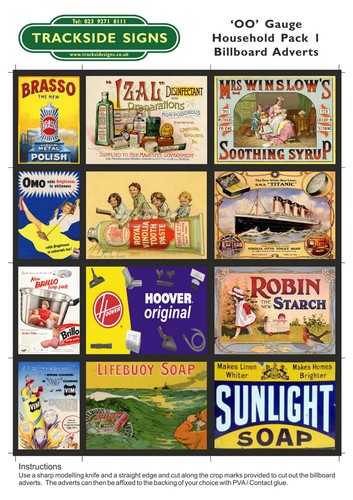 Model railway billboard - billboard, poster