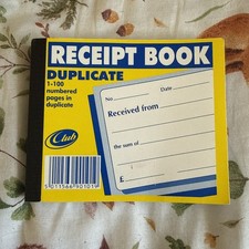 Duplicate Receipt Book 1 to