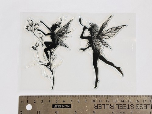 Clear rubber stamp fairy - stamp,