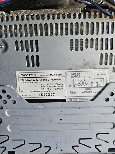 Sony mdx f5800 mini disc - mdx-f5800,