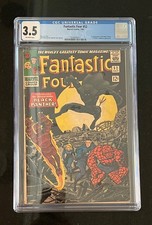Fantastic Four #52 Marvel 1966  Key 1st App of Black Panther! OW CGC 3.5 