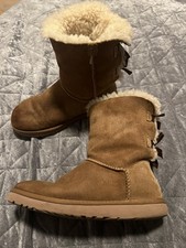 Ugg chestnut bailey bow boots