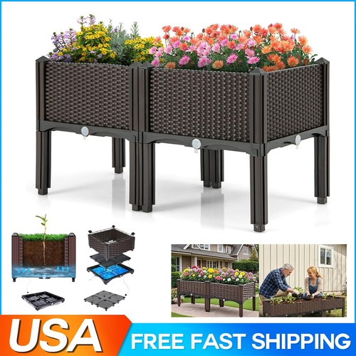 Rectangle raised garden bed - garden,