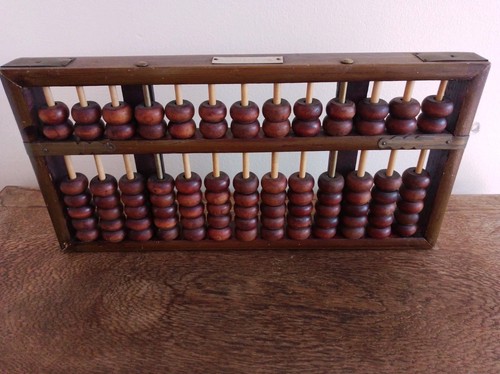 Vintage wooden chinese suanpan - vintage,
