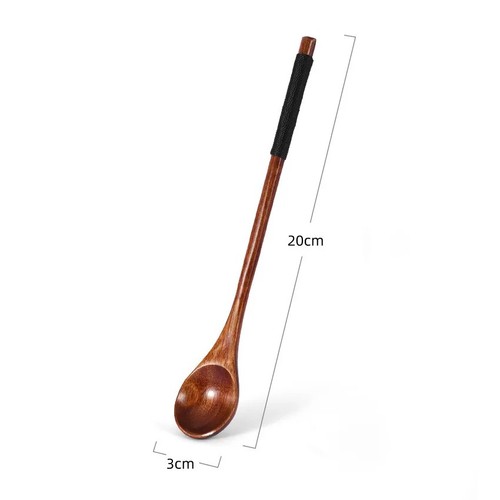 Wooden tea spoon long coffee - wooden,