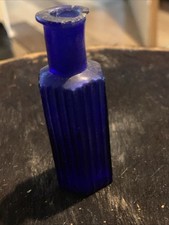 Blue poison bottle