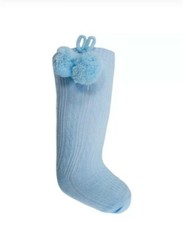 Boy/Girl soft touch pom pom ribbed Spanish Romany style Knee high socks