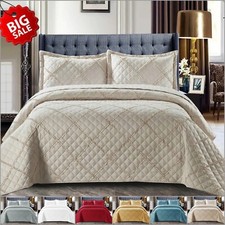 Piece quilted bedspread bed - quilted,