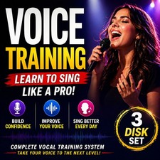 Voice Vocal Training CD's  3