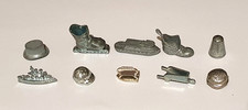 10  MIXED  METAL  MONOPOLY TOKENS  / PIECES / MOVERS lot5