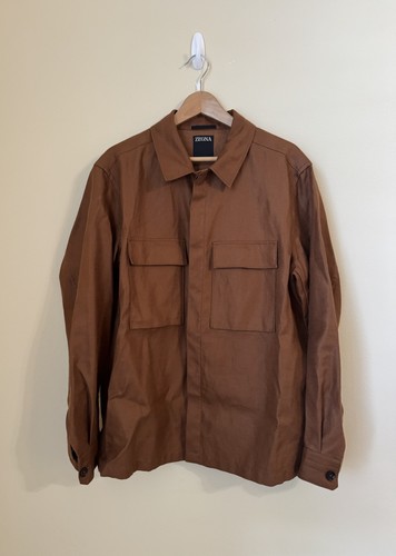 Zegna oasi linen overshirt - oasi,