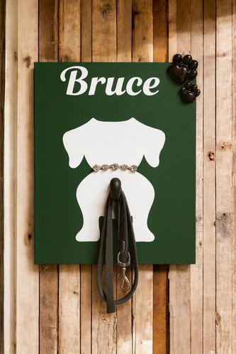 Pre personalised dog - dog, lead