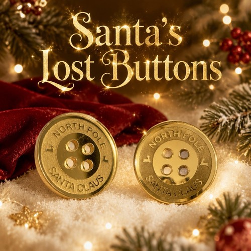 Santas lost button christmas - santas,