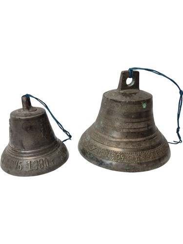 Vintage brass bells set - vintage,