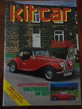 Kit Car Oct 1987 Mahcon 1700, GTM Rossa, Dax V12, Melos