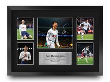Son Heung-min A3 Framed Tottenham Hotspurs Spurs Signed Print for Football Fan