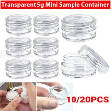 10-20 Mini Sample Bottle Cosmetic Makeup Jar Pot Face Cream Lip Balm Container