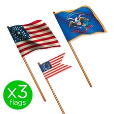 3 X FLAGS US Civil War Union