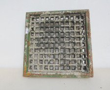 Antique Iron Air Brick Vent Grate Grille Ventilation Old Vintage 12"W