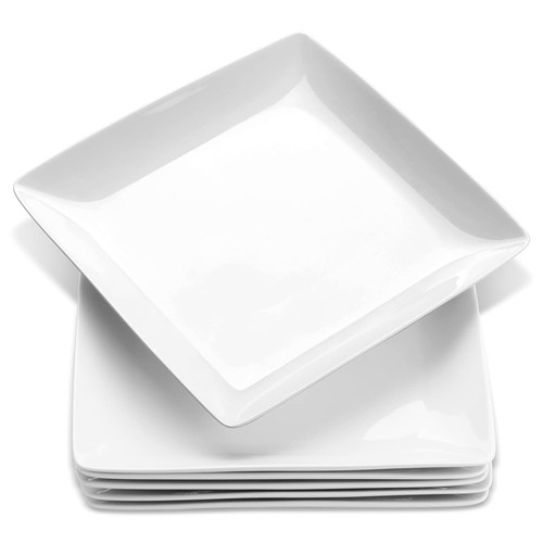Square dinner plates porcelain - square,