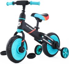 cfor 2-5 Years Old Boys&Girls, 12 Inch 4-in-1 Toddler Walking Bicycl