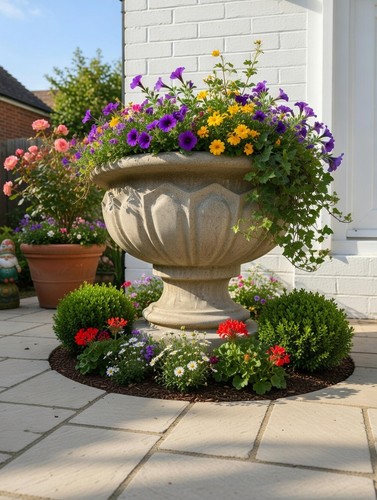 Large classic concrete - large, garden