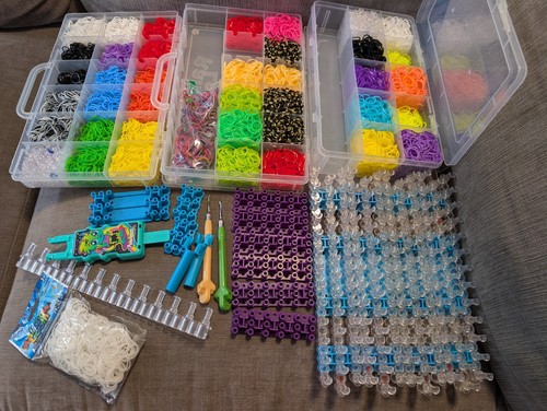 Huge rainbow loom lot with - huge,