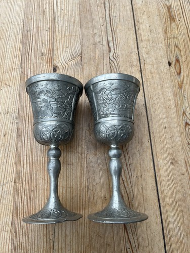 Pewter goblets - pewter,