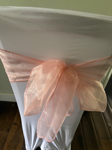 Pink organza wedding - organza, chair