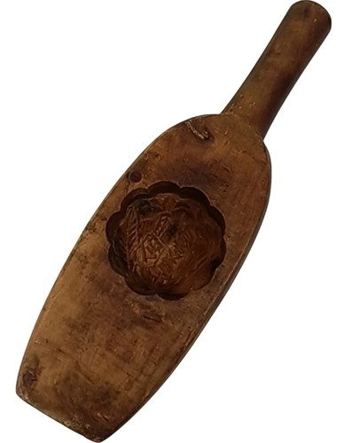 Antique wooden butter mold - wooden,