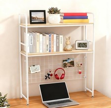2-Tier Desktop Bookcase Desk