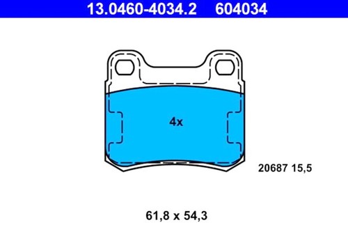 Disc brake pad - pad, set