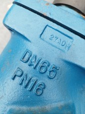 Hattersley valve PN16 DN65 2.5" DRV Double reg blue M733DR flange face