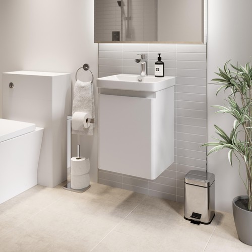White wall hung vanity - hung, unit