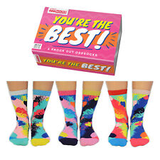 YOUR THE BEST ODD SOCKS LADIES UK 4 - 8 UNITED ODDSOCKS GIFT BOX GIFT IDEA