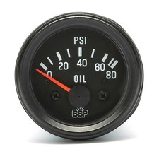 SSP Oil Pressure Gauge, Black