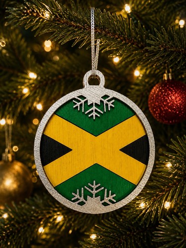 Jamaica christmas ornament - jamaica,