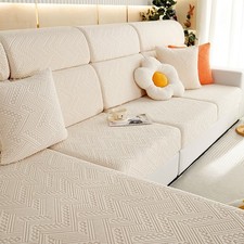 1/2/3/4 Seater Replacement Sofa Seat Cushion Covers Soft Stretch Couch Slipcover